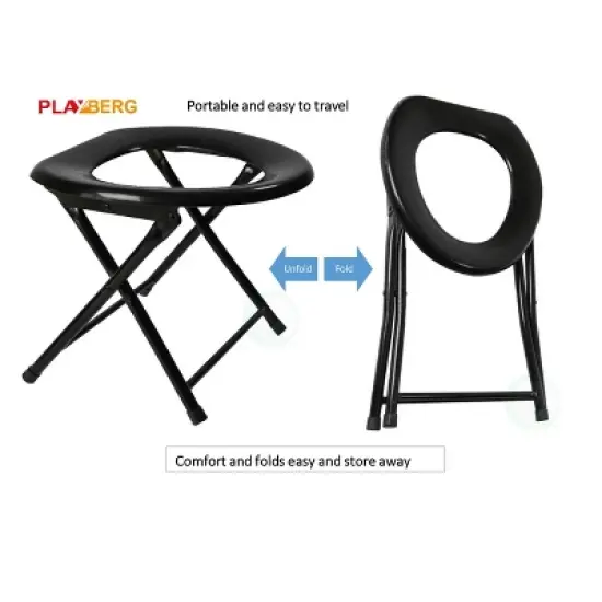 PLAYBERG Folding Portable Toilet Seat for Camping and Hiking image {2}