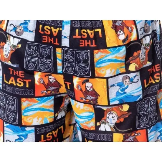 Nickelodeon Boys' Avatar The Last Airbender Cartoon Pajama Set Shorts Multicolored image {3}