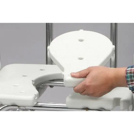 DMI Transfer Bench Sliding Shower Chair - HealthSmart image {1}