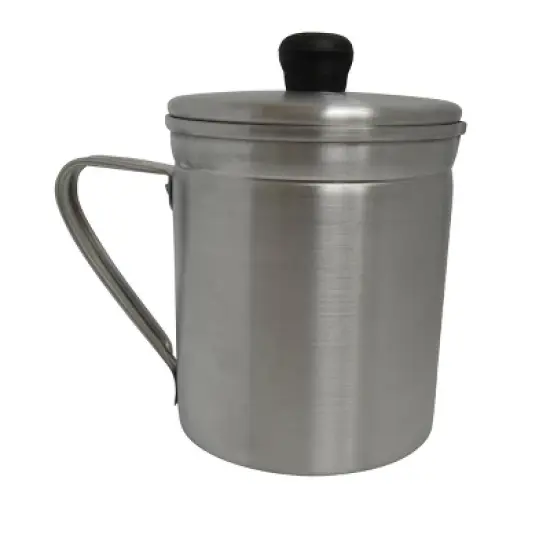 IMUSA 1.5qt Aluminum Grease Dispenser: Silver Kitchen Utensil Set, Polished Finish, Includes 40 oz. Pitcher & Funnel image {3}