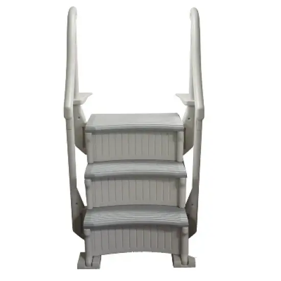 Confer CCXIG In Ground Swimming Pool Grand Entry Curve Steps Stairs System, Gray image {1}