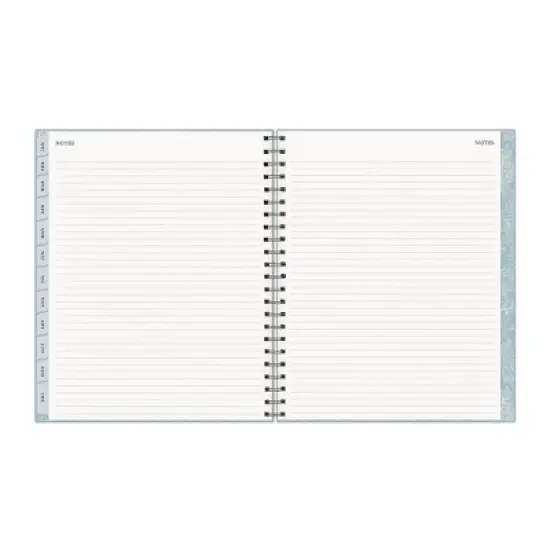Morris & Co. by Blue Sky 8.5"x11" 2026&nbsp;Weekly/Monthly Wirebound Planner Hardcover Solid Dearle Blue image {9}