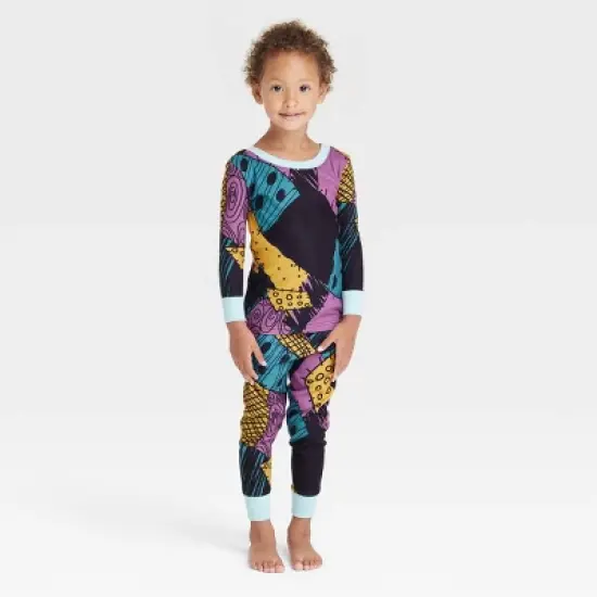 Toddler Girls' Disney The Nightmare Before Christmas Sally Pajama Set - Black image {5}