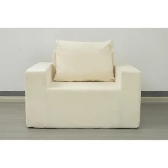 Sofa in a box Polyester Sofa Couch with Pillow, Bean Bag Chairs for Adults Stuffed High-Density Polyester, Large Bean Bag Sofa image {15}