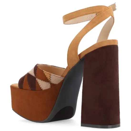 Journee Collection Womens Asherby Tru Comfort Foam High Heel Platform Sandals image {6}