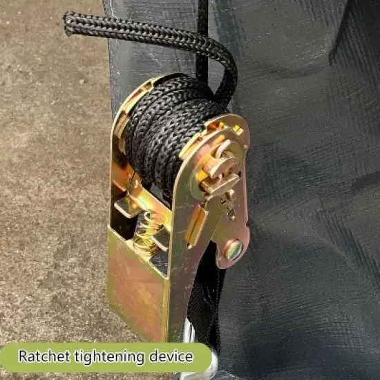 Outdoor Storage Shed, Portable Carport Shelter with Lockable Zipper Door, Durable Garage Tent for Motorcycles, Bikes & Tools, Features Roof Vents image {5}