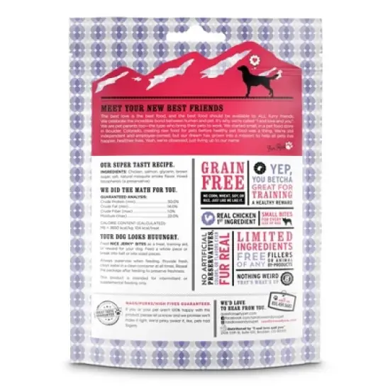 I and Love and You Nice Jerky Chicken + Salmon Natural Dog Treats - 4oz image {1}