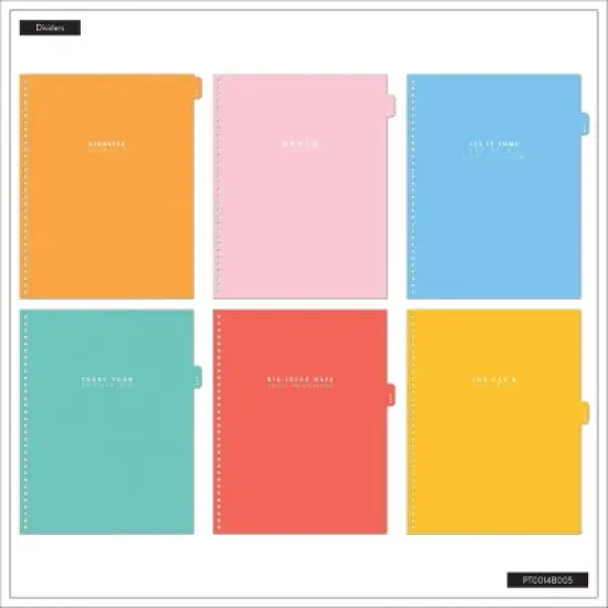 Happy Brands Organized July 2025 - June 2026 Weekly/Monthly Planner 9.37"x11.12" Multicolor Cool Brights image {7}