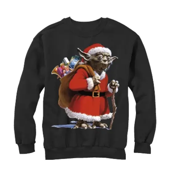 Men's Star Wars Christmas Santa Yoda Sweatshirt image {6}