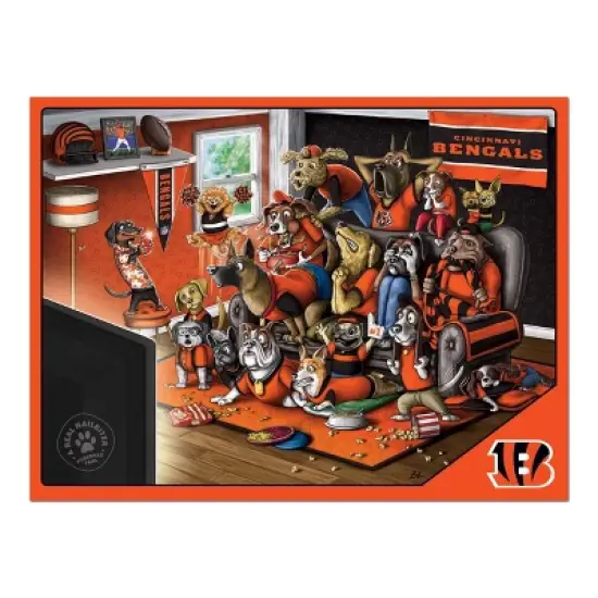 NFL Cincinnati Bengals Purebred Fans 'A Real Nailbiter' Puzzle - 500pc image {2}