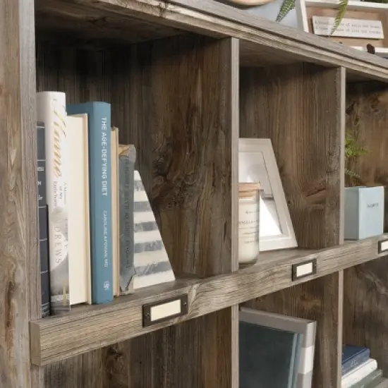 48" Granite Trace Bookshelf Cubby Rustic Cedar - Sauder image {5}