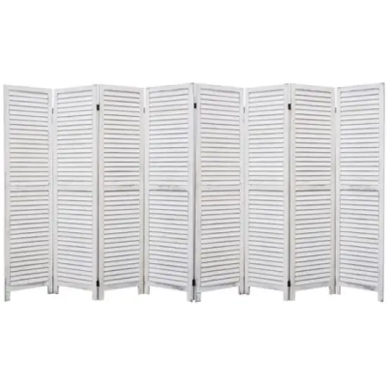 Legacy Decor Room Divider Full Length Wood Shutters Louver image {2}