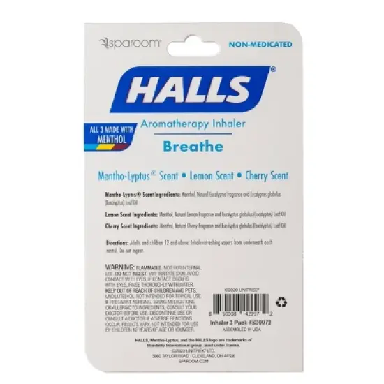 Halls Inhaler - 3pk image {3}