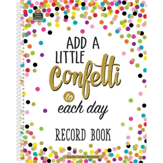 Teacher Created Resources Confetti Record Book, Pack of 3 image {1}