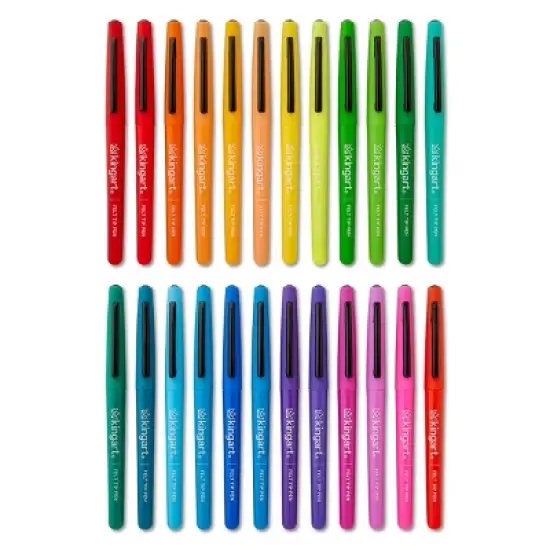 KINGART Felt Tip Pens 24 Colors image {5}
