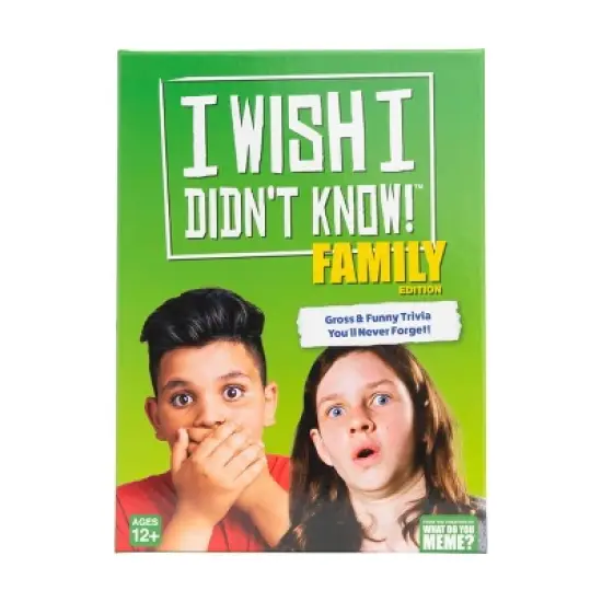 I Wish I Didn't Know! Family Edition Trivia Game by What Do You Meme? Family image {7}