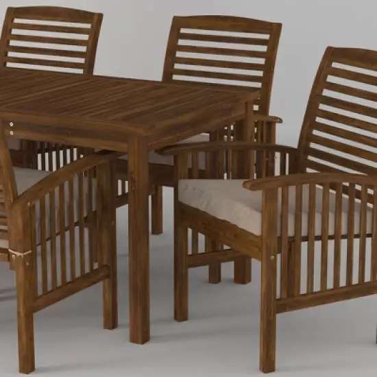 Ravenscroft 7pc Acacia Wood Patio Dining Set - Saracina Home image {7}