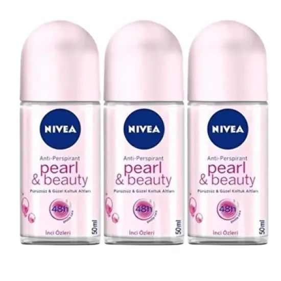 Nivea Women Pearl & Beauty Roll On 1.7oz (3 Pack) image {7}