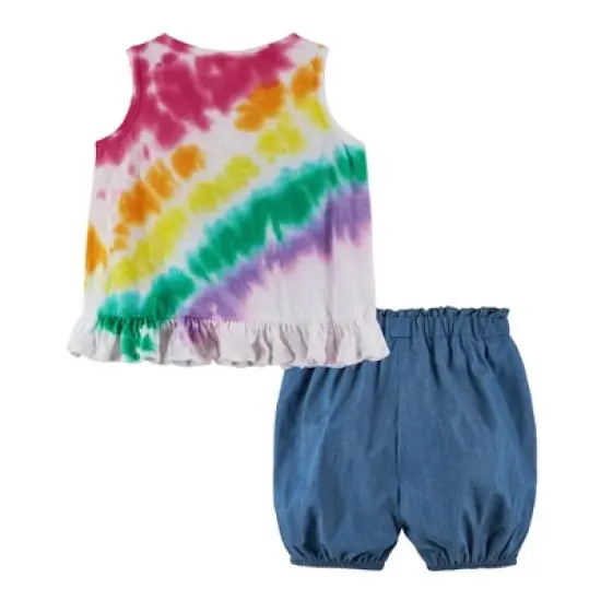 Andy & Evan  Infant Girls Rainbow Short Set image {2}