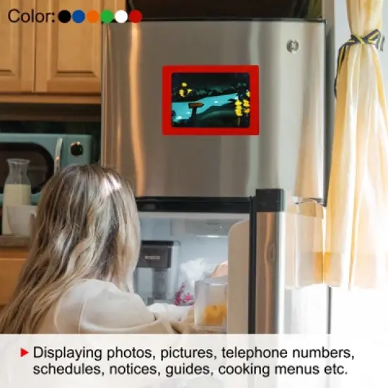 Unique Bargains PVC Magnetic Picture Photo Frame 2 Pcs image {4}