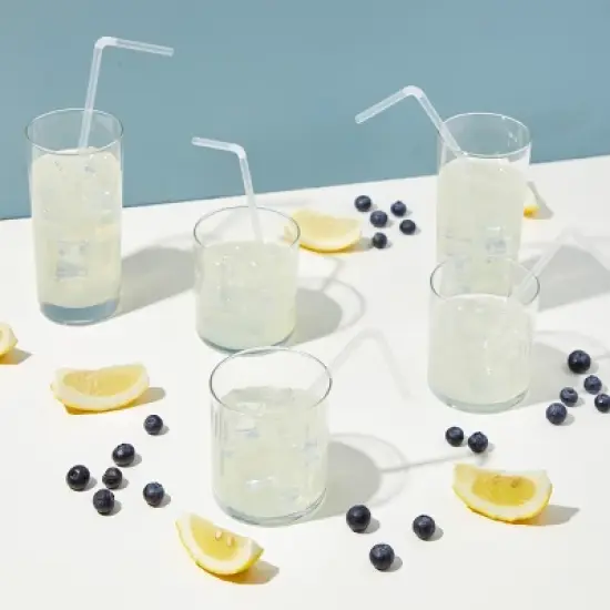 Stockroom Plus 500 Pieces Individually Wrapped Flexible Drinking Straws (7.75 In, Clear) image {1}