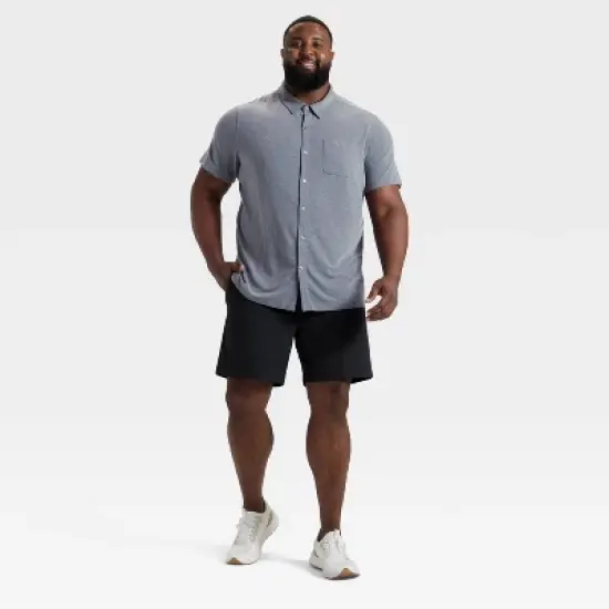 Men's Short Sleeve Button Down Shirt - All In Motion&trade; image {2}