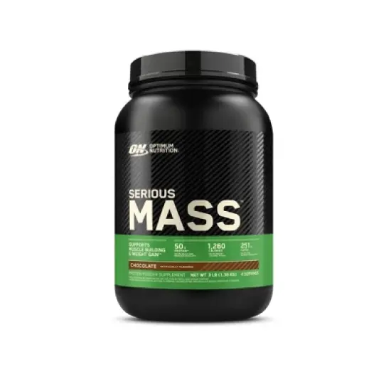 Optimum Nutrition Serious Mass 100% Whey Protein Powder - Chocolate - 2.96lbs - 4 Servings image {10}