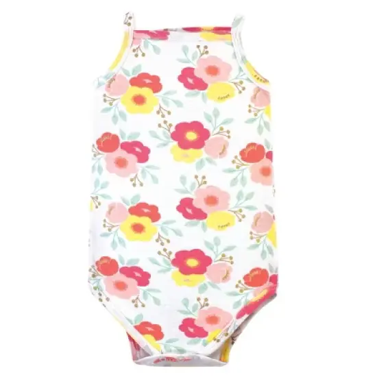 Little Treasure Baby Girl Cotton Bodysuits 3pk, Sunshine image {2}