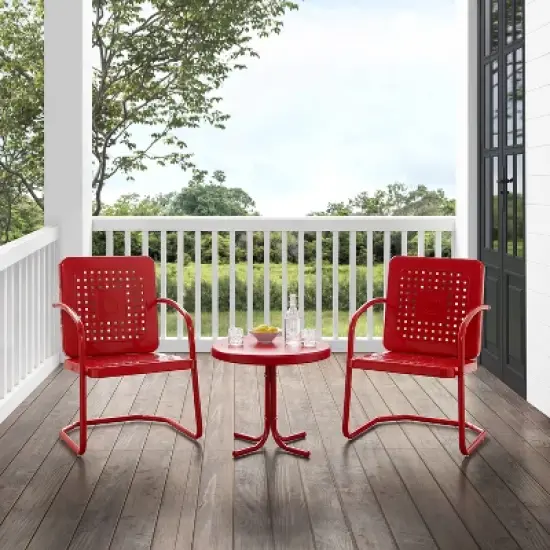 Crosley 3pc Bates Outdoor Patio Chair Set image {8}