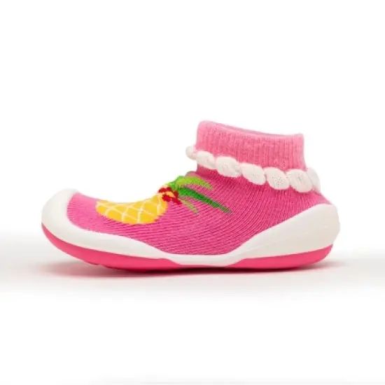 Komuello Baby Girl First Walk Sock Shoes Pineapple image {3}