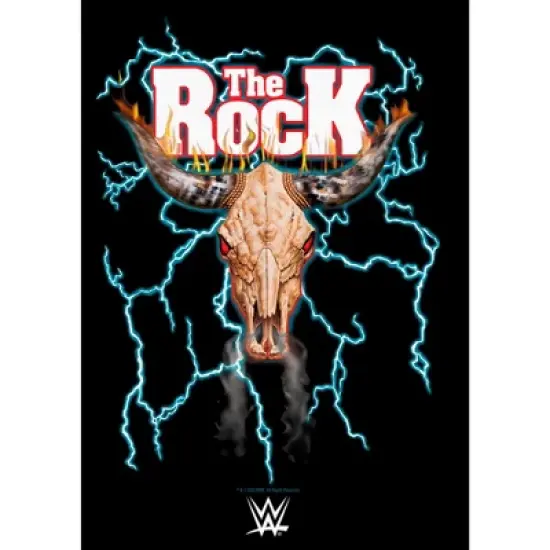 Boy's WWE The Rock Electric Bull Logo T-Shirt image {1}