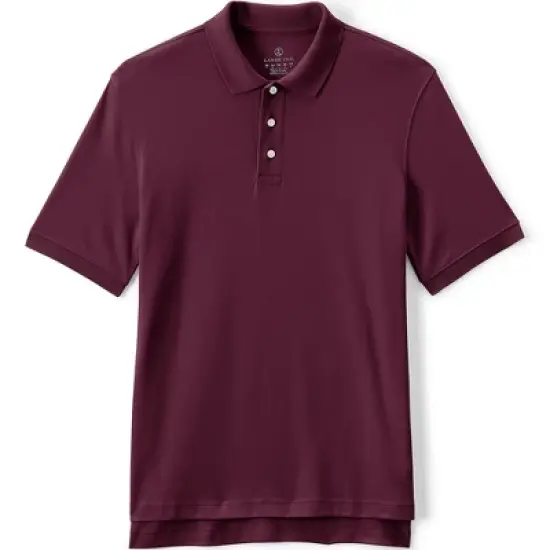 Lands' End School Uniform Men's Long Sleeve Interlock Polo Shirt image {11}