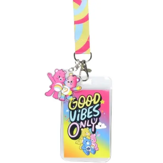 Care Bears ID Lanyard Multi Character Card and Plastic Pendant image {1}