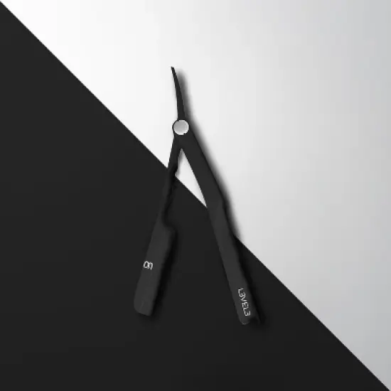 L3 Milly Razor - Fast and East to Assemble - Excellent Grip and Control - Straight Razor Holder- Level Three Razor Holder image {3}