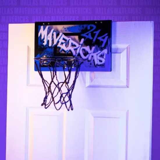 NBA Dallas Mavericks Over The Door Mini Basketball Hoop image {1}