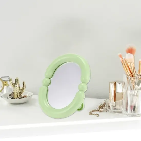 Unique Bargains Convenient Desktop Cosmetic Mirror 1 Pc image {2}