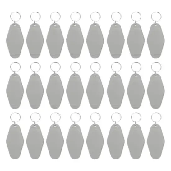Unique Bargains Blank Vintage Motel Hotel Keychains Key Tag 24 Pcs image {16}