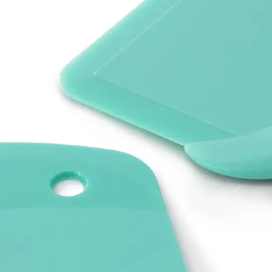 Gibson Drexler 2 Piece Polypropylene Scraper Set in Turquoise image {4}