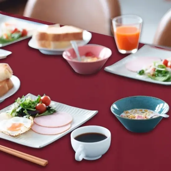 Unique Bargains Table Runner 108.27"L x 11.81"W Wine Red 1 Pc image {2}