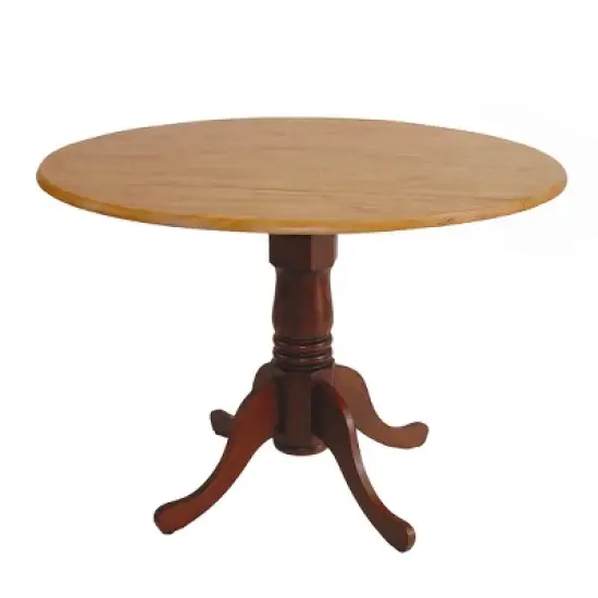 42" Mason Round Dual Drop Leaf Dining Table - International Concepts image {20}