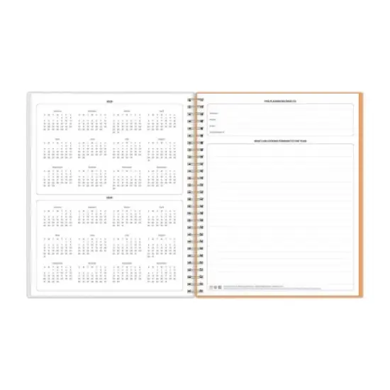 Blue Sky 8"x10" 2025-2026 Weekly/Monthly Spiral Planner Smooth Frosted Mayana Ombre image {6}