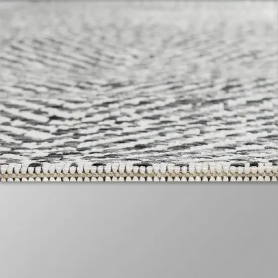 5' x 7' Herringbone Outdoor Rug Black - Threshold&trade; image {3}