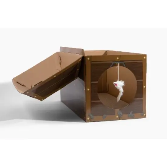 Midlee Treasure Chest Cat Scratcher House image {4}