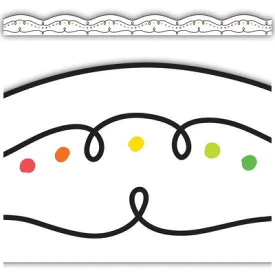 Teacher Created Resources&reg; Squiggles and Colorful Dots Die-Cut Border Trim, 35 Feet Per Pack, 6 Packs image {1}