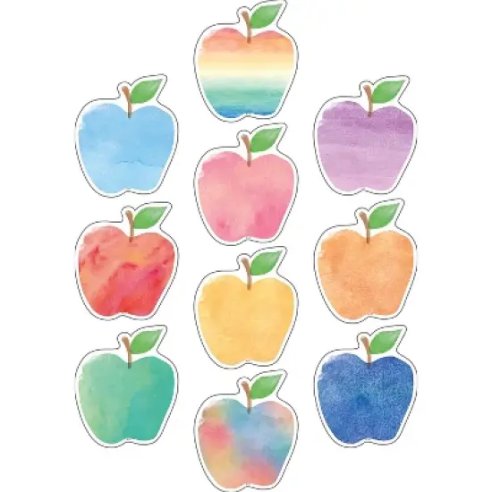 Teacher Created Resources Watercolor Apples Accents 30 Per Pack 3 Packs (TCR5611-3) image {1}