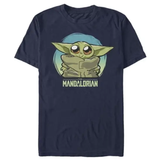 Men's Star Wars The Mandalorian The Child Circle Big Eyes T-Shirt image {3}