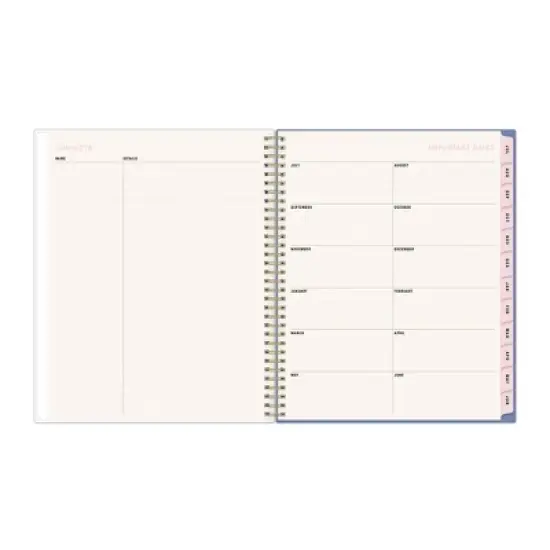 Blue Sky Brook Gossen Planner 8.5"x11" Weekly/Monthly Wirebound (12 Month) Flower Flow Undated image {7}