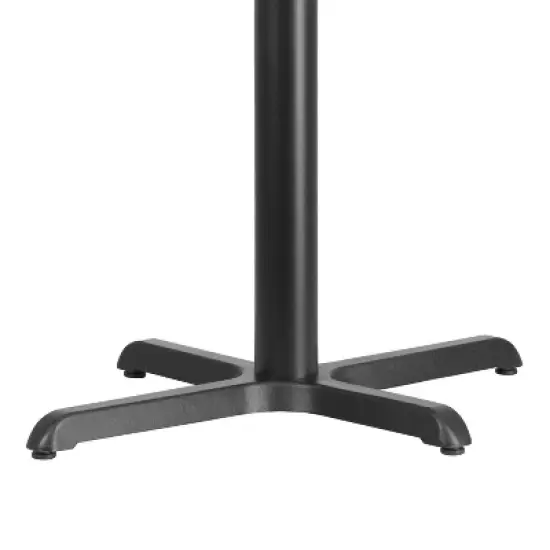 Flash Furniture 23.75'' x 30'' Restaurant Table X-Base with 3'' Dia. Table Height Column image {4}