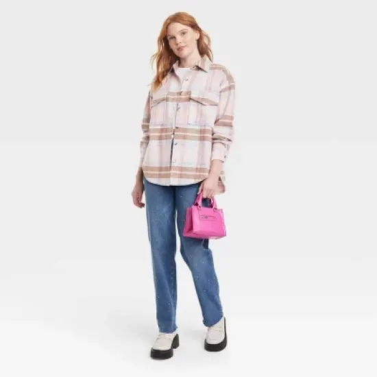 Women's Barbie Graphic Shacket - Pink image {2}