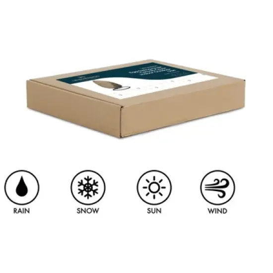 LeisureMod UV-Protection, Waterproof, Double Hanging Egg Swing Chair Cover image {4}